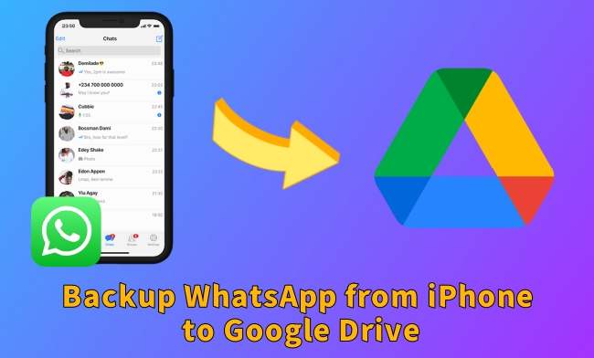 3 façons de sauvegarder WhatsApp de l'iPhone vers Google Drive