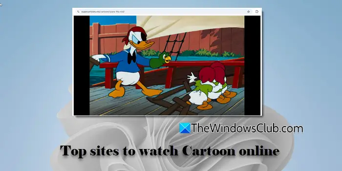 Nejlepší stránky ke sledování Cartoon online
