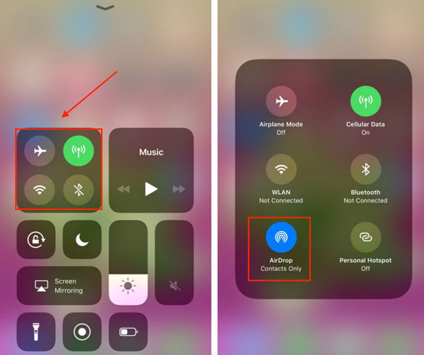 Encienda Airdrop en iPhone