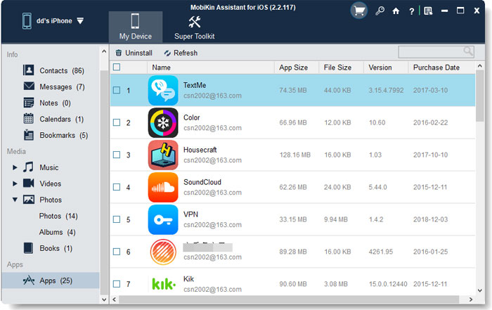 Desinstalar aplicaciones de iPhone con la mejor alternativa de iTunes
