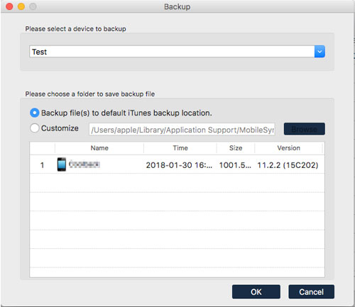 El iPad de respaldo a granel a Mac con Assitant para iOS