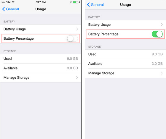Verifique el uso de la batería de iPhone