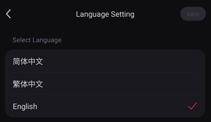 Guardar la langugage