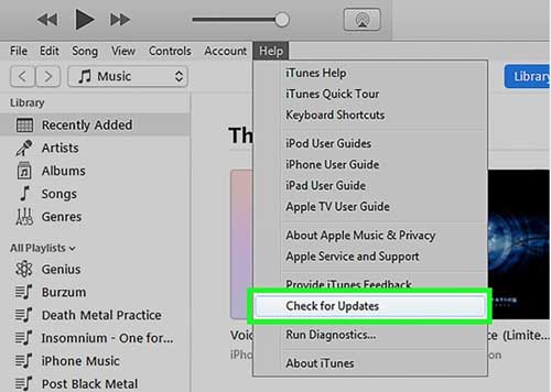 Actualizar iTunes