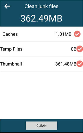 Limpie archivos basura en Samsung