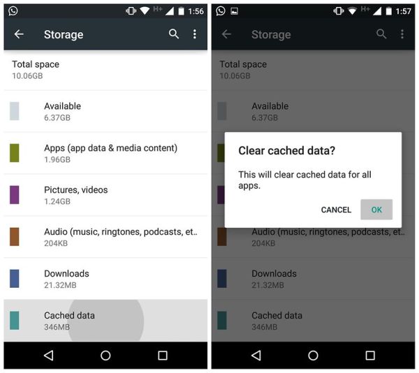 Eliminar archivos basura del teléfono nuevo