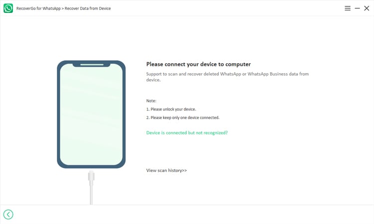 WhatsApp Eliminar la recuperación de mensajes en línea