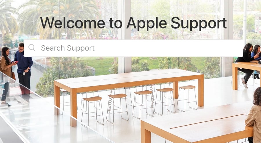 Póngase en contacto con el soporte de Apple