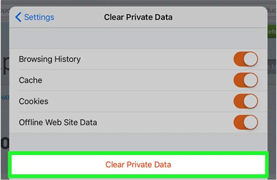 Eliminar la historia de Firefox en el iPad