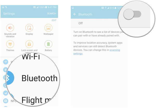 deshabilitar Bluetooth