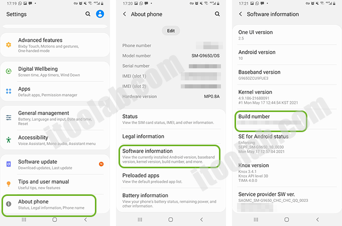 Habilitar opciones de desarrollador para configurar ADB
