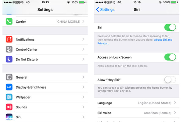 Habilitar el control de voz en el teléfono nuevo