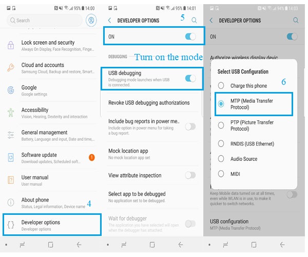 Habilitar la depuración USB en Realme