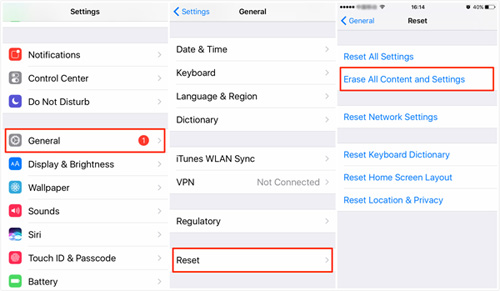 borrar todo el contenido y la configuración del iPhone