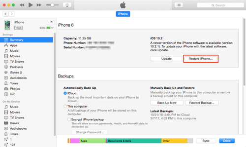 Cómo desbloquear un iPhone sin conocer la contraseña con iTunes
