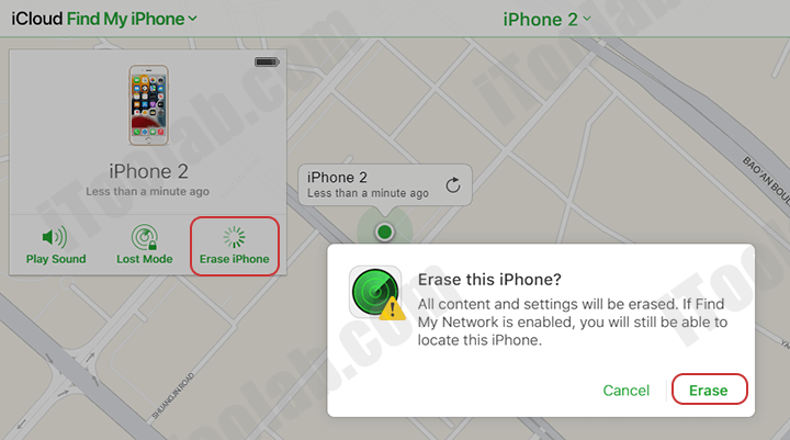 Use iCloud para desbloquear el código de acceso de iPhone