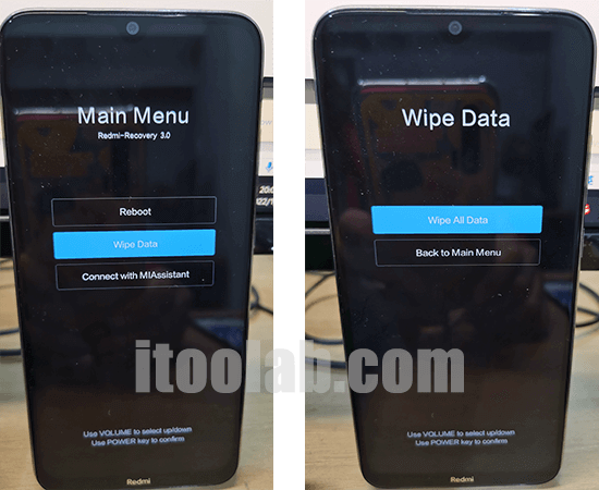 Fábrica Restablecer un teléfono Xiaomi bloqueado