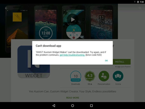 No se puede descargar la aplicación de Google Play
