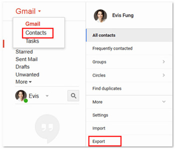 contactos de Gmail a VCF 01
