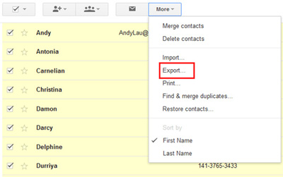 contactos de Gmail a VCF 02