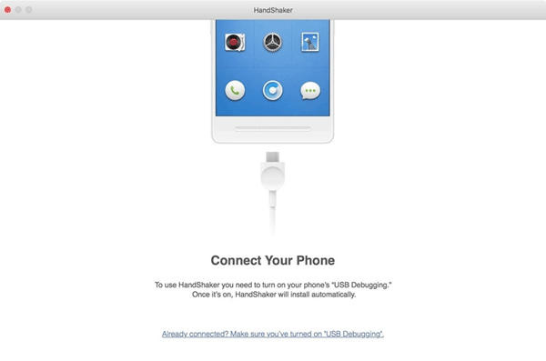 Transferencia de archivos de Samsung a Mac con Handshaker