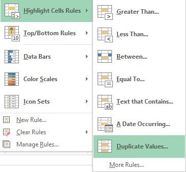 resaltar filas duplicadas en Excel
