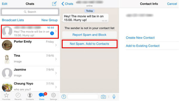 Cómo sincronizar los contactos de iPhone a WhatsApp