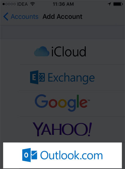 Calendario de Sync Outlook con iPhone de forma inalámbrica