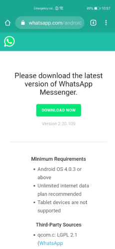 Huawei AppGallery whatsapp