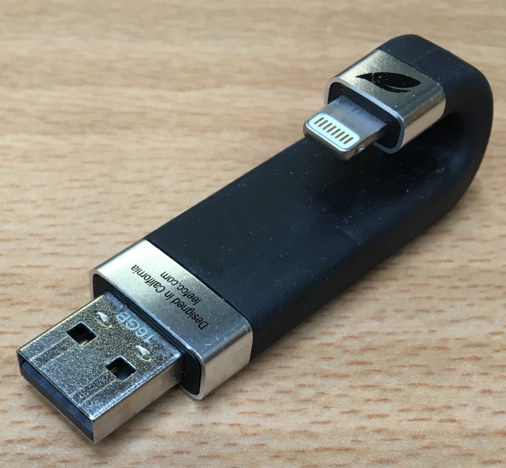 Almacenamiento externo de iPhone 
