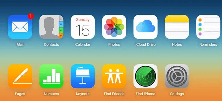 Recuperar datos de iCloud Web