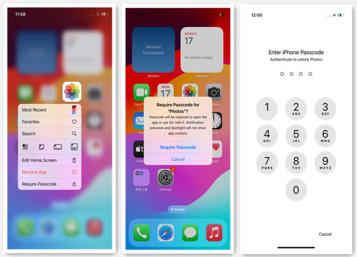 iOS 18 requiere un código de acceso para acceder a la aplicación