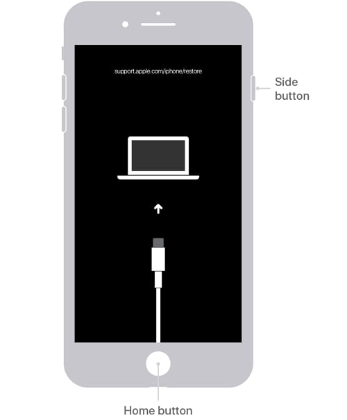 Force Reiniciar iPhone 6s para arreglar el logotipo de Apple para iPhone