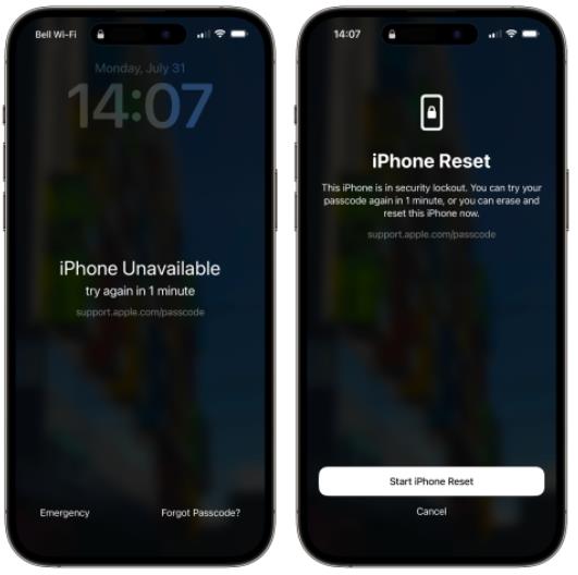 Desbloquee el código de acceso de iPhone olvidado sin computadora
