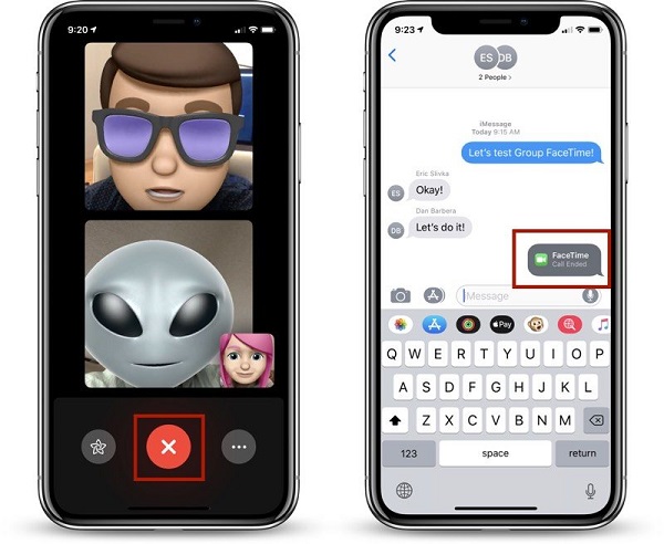 Deje el video del grupo FaceTime