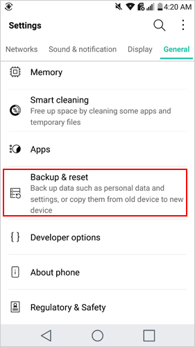 Hacer una copia de seguridad Asus Zenfone con la cuenta de Google