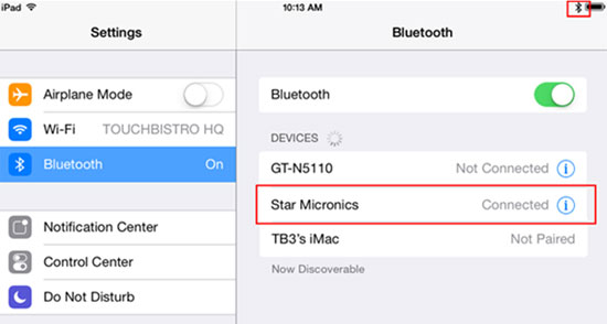 Encienda Bluetooth en iPhones
