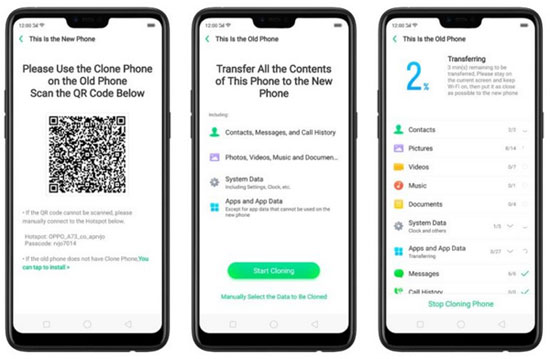 Cómo copiar datos de Huawei a OnePlus a través del teléfono clon