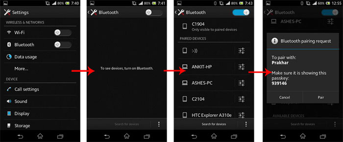 Combinar con un accesorio Bluetooth