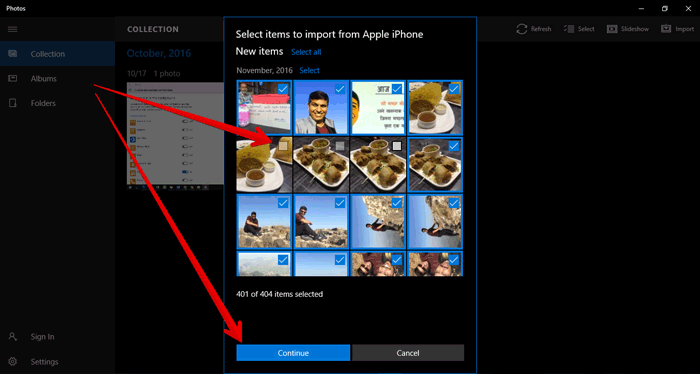 Guardar videos desde iPhone a USB a través de la aplicación Fotos