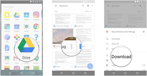 recuperar videos eliminados en Android con Google Drive