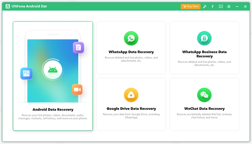 Seleccione la recuperación de datos perdidos