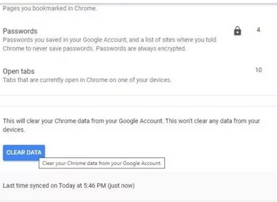 Recuperar marcadores eliminados en Chrome Android mediante la restricción de sincronización