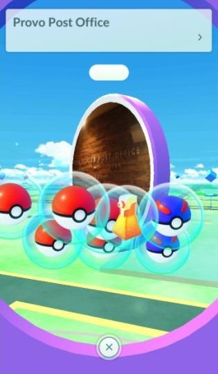 Pokestops Spin para obtener Pokebolas