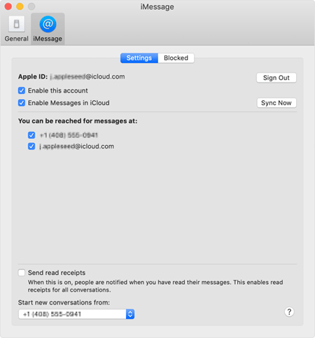 Habilitar mensajes en iCloud