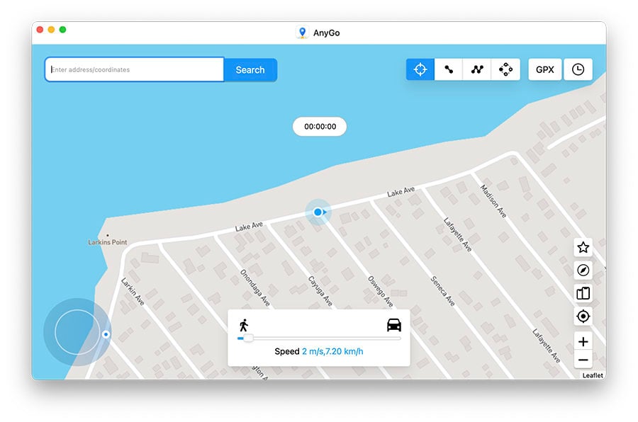 Cómo cambiar encontrar la ubicación de mi iPhone itooltab anygo mapa