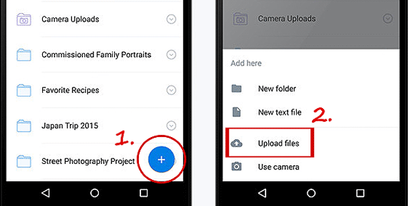 Cómo enviar archivos de Android a iPhone con Dropbox
