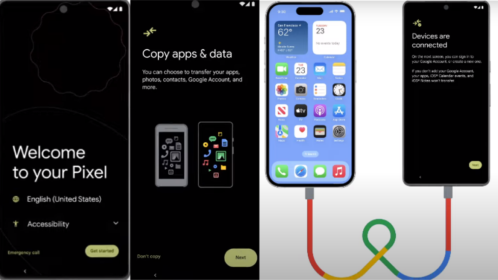 Transferir datos de iPhone a Android con cable