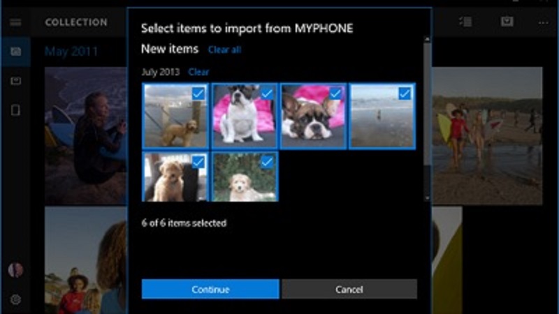Transferir fotos de Android a PC a través de la aplicación Fotos