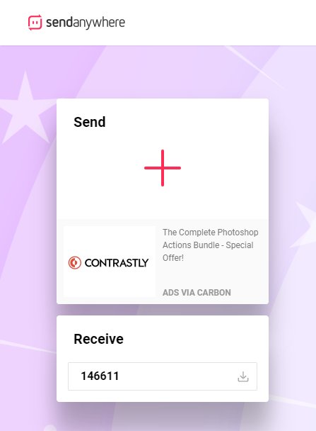 Transfiera imágenes de Android a iPhone a través de SendanyWhere Step2 Recibir